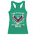 Land of the Free Because of the Brave Racerback Tank Top American Flag Patriotic Eagle 4th of July - Wonder Print Shop