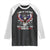 Land of the Free Because of the Brave Raglan Shirt American Flag Patriotic Eagle 4th of July - Wonder Print Shop