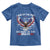 Land of the Free Because of the Brave Toddler T Shirt American Flag Patriotic Eagle 4th of July - Wonder Print Shop