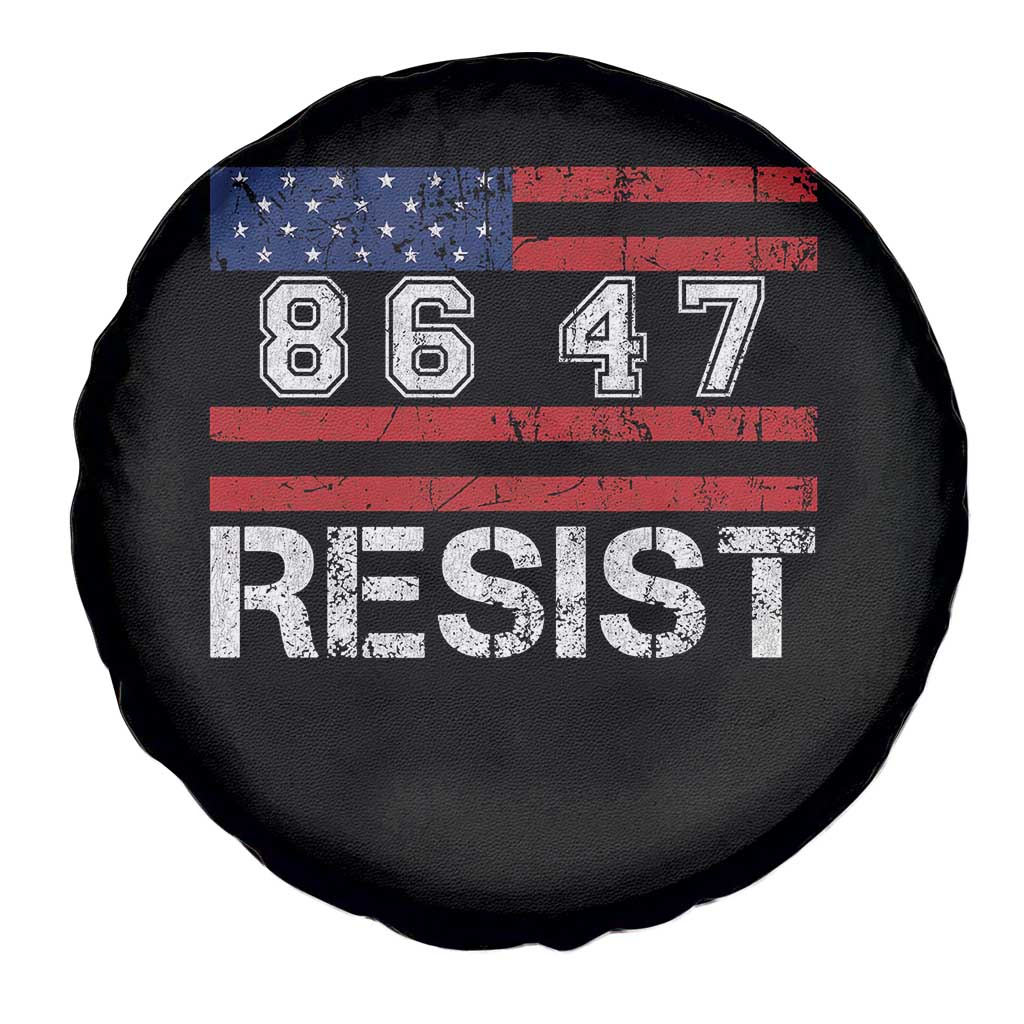 8647 Resist Spare Tire Cover Retro Social Justice American Flag - Wonder Print Shop