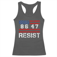 8647 Resist Racerback Tank Top Retro Social Justice American Flag - Wonder Print Shop
