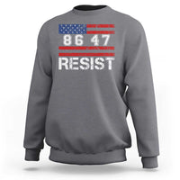 8647 Resist Sweatshirt Retro Social Justice American Flag - Wonder Print Shop