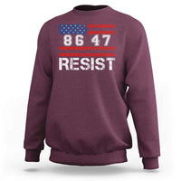 8647 Resist Sweatshirt Retro Social Justice American Flag - Wonder Print Shop