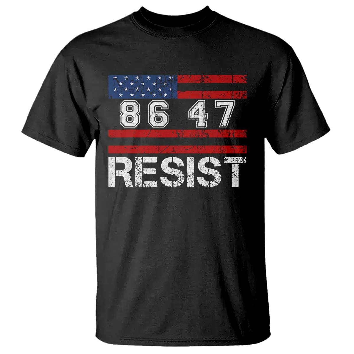 8647 Resist T Shirt Retro Social Justice American Flag - Wonder Print Shop