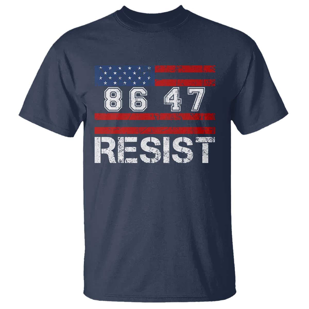 8647 Resist T Shirt Retro Social Justice American Flag - Wonder Print Shop