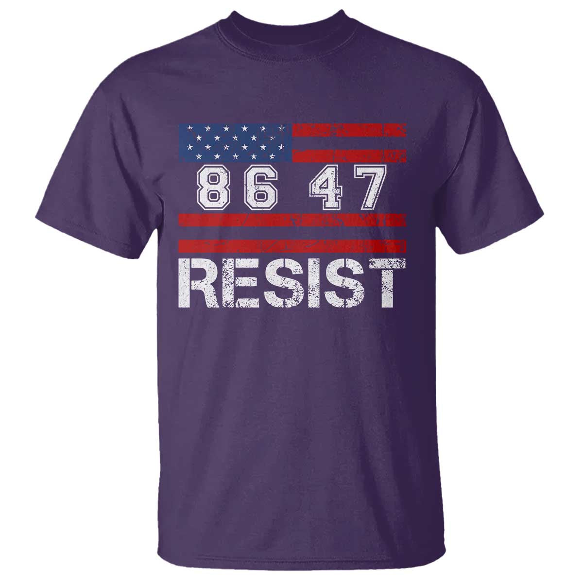 8647 Resist T Shirt Retro Social Justice American Flag - Wonder Print Shop