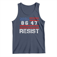 8647 Resist Tank Top Retro Social Justice American Flag - Wonder Print Shop