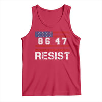 8647 Resist Tank Top Retro Social Justice American Flag - Wonder Print Shop