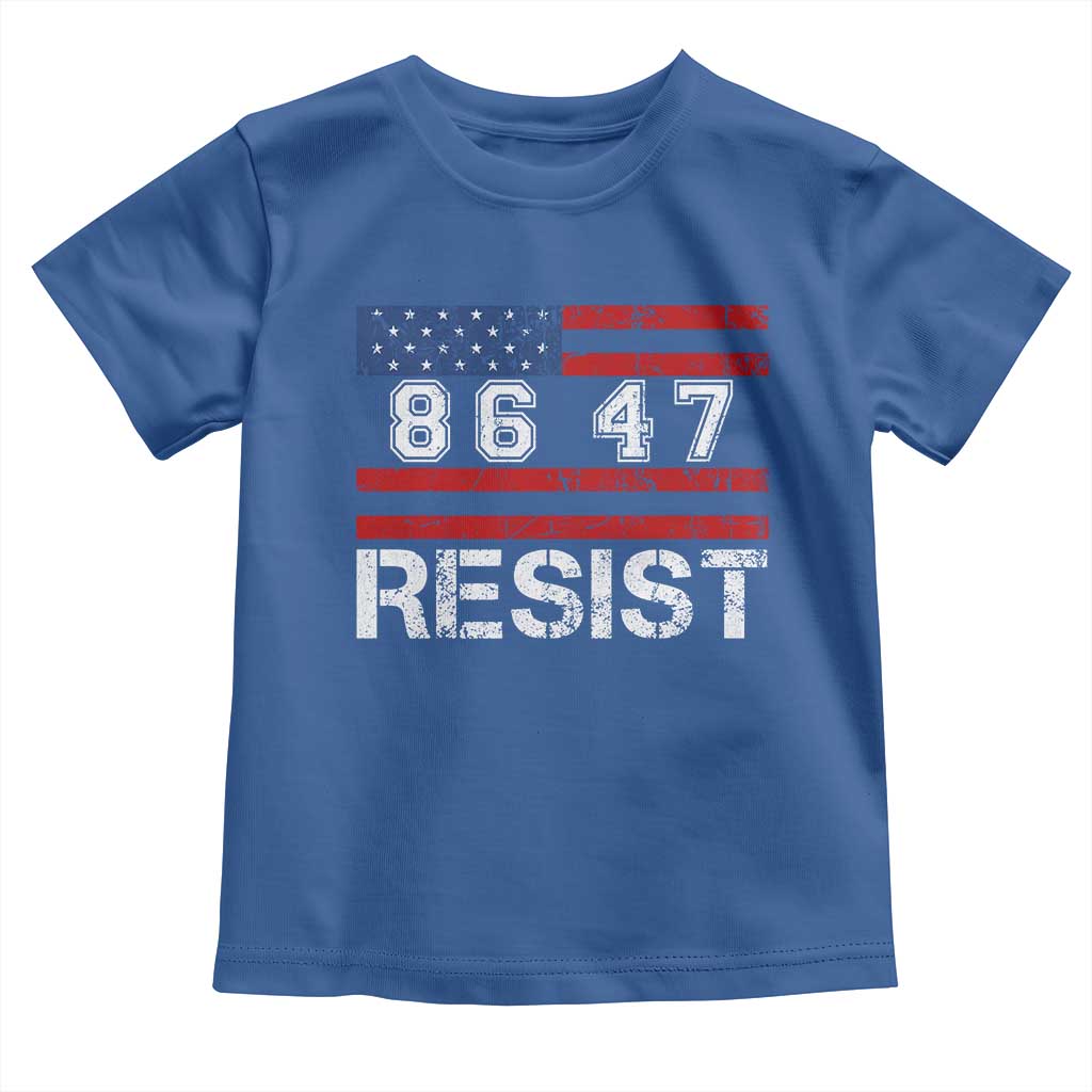 8647 Resist Toddler T Shirt Retro Social Justice American Flag - Wonder Print Shop