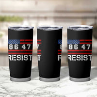 8647 Resist Tumbler Cup Retro Social Justice American Flag - Wonder Print Shop