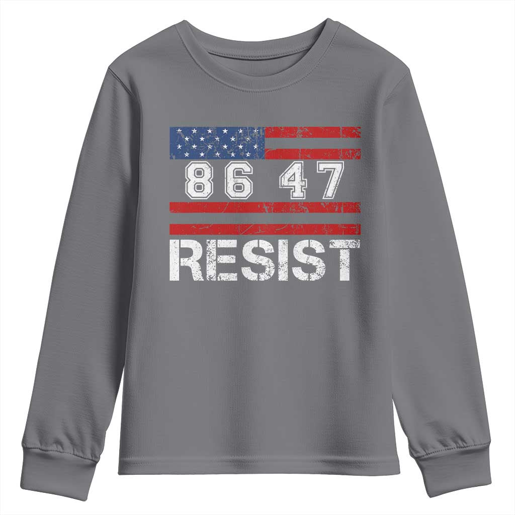 8647 Resist Youth Sweatshirt Retro Social Justice American Flag - Wonder Print Shop