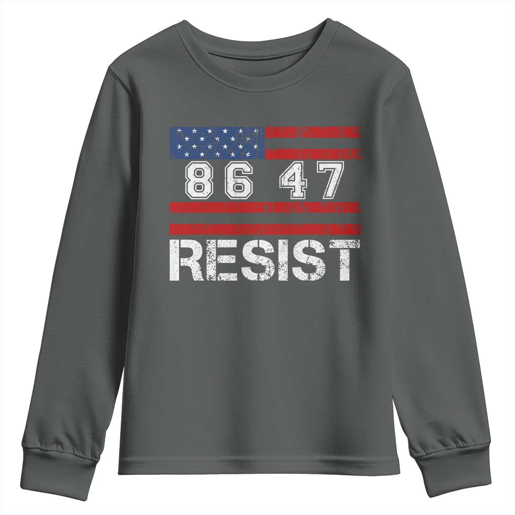 8647 Resist Youth Sweatshirt Retro Social Justice American Flag - Wonder Print Shop