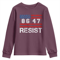 8647 Resist Youth Sweatshirt Retro Social Justice American Flag - Wonder Print Shop