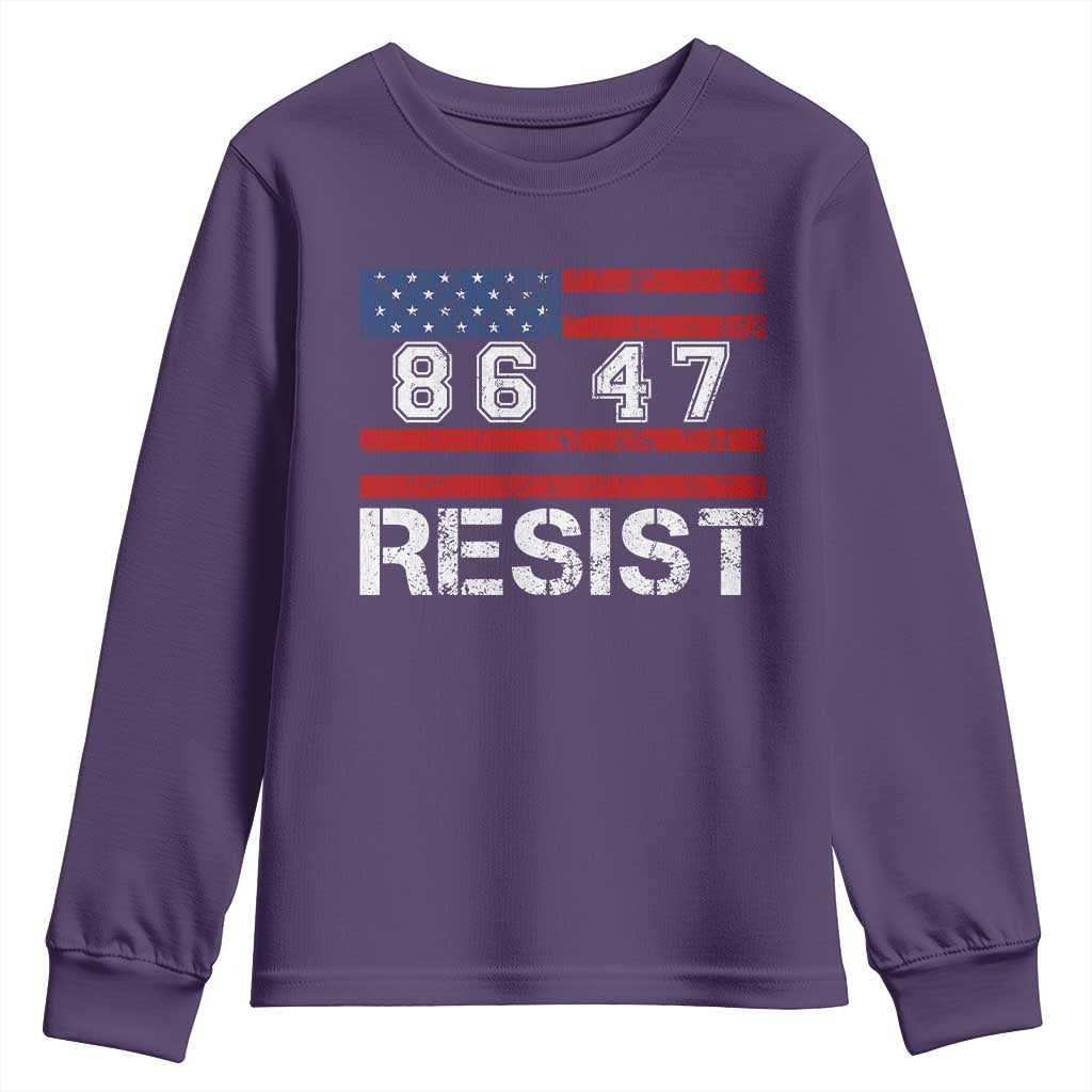 8647 Resist Youth Sweatshirt Retro Social Justice American Flag - Wonder Print Shop
