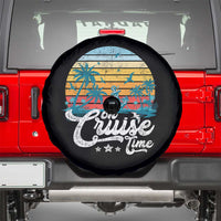 On Cruise Time Spare Tire Cover Retro Summer Vacation Cruising - Wonder Print Shop