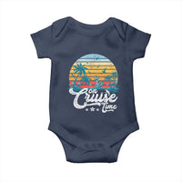 On Cruise Time Baby Onesie Retro Summer Vacation Cruising - Wonder Print Shop