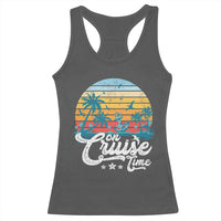 On Cruise Time Racerback Tank Top Retro Summer Vacation Cruising - Wonder Print Shop
