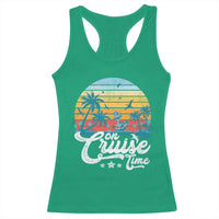 On Cruise Time Racerback Tank Top Retro Summer Vacation Cruising - Wonder Print Shop