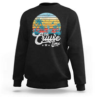 On Cruise Time Sweatshirt Retro Summer Vacation Cruising - Wonder Print Shop