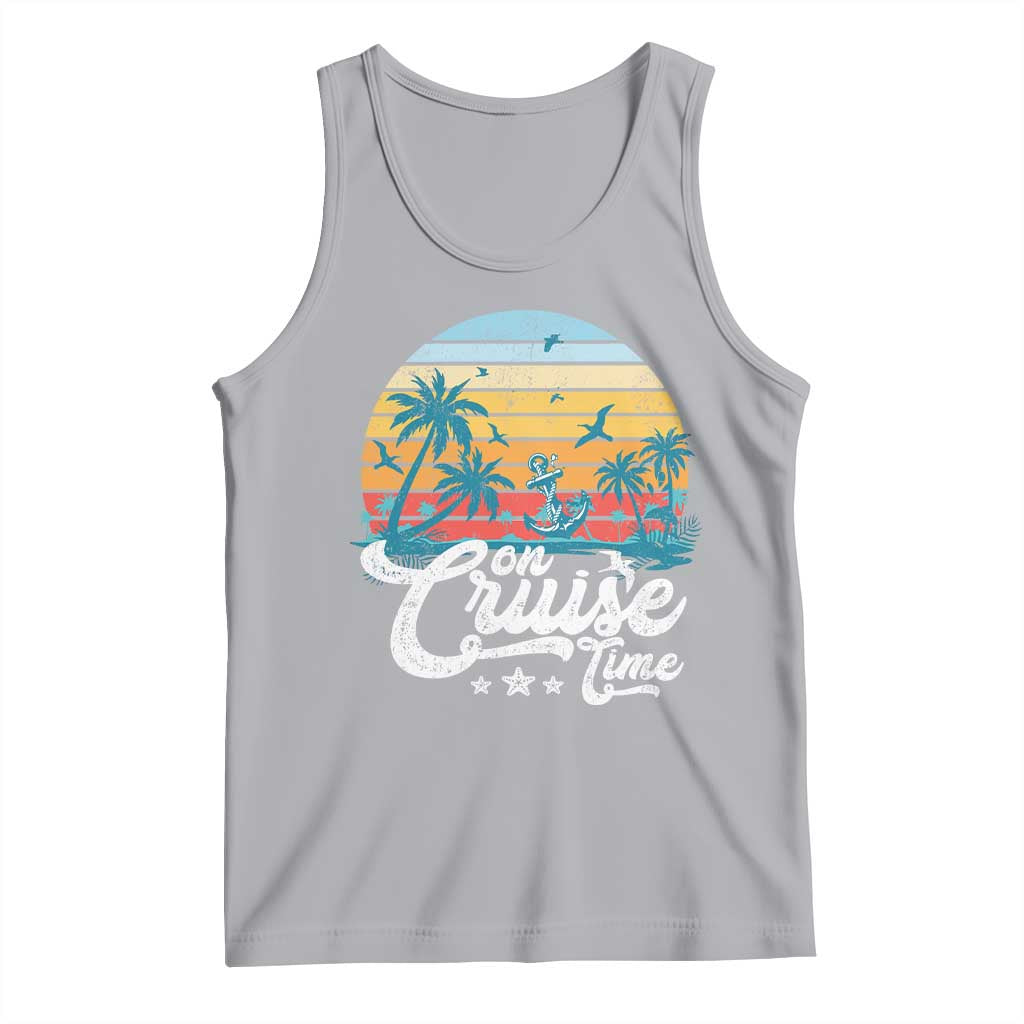On Cruise Time Tank Top Retro Summer Vacation Cruising - Wonder Print Shop
