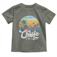 On Cruise Time Toddler T Shirt Retro Summer Vacation Cruising - Wonder Print Shop