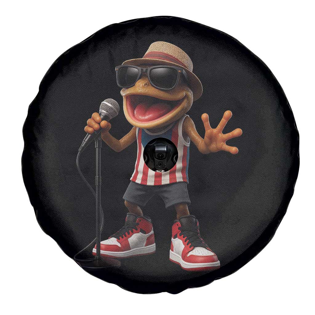 Coqui Puerto Rican Flag Spare Tire Cover Taino Boricua Frog Singing - Wonder Print Shop