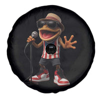 Coqui Puerto Rican Flag Spare Tire Cover Taino Boricua Frog Singing - Wonder Print Shop