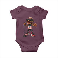 Coqui Puerto Rican Flag Baby Onesie Taino Boricua Frog Singing - Wonder Print Shop