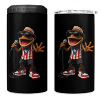 Coqui Puerto Rican Flag 4 in 1 Can Cooler Tumbler Taino Boricua Frog Singing - Wonder Print Shop