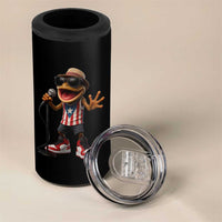 Coqui Puerto Rican Flag 4 in 1 Can Cooler Tumbler Taino Boricua Frog Singing - Wonder Print Shop