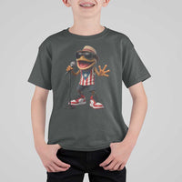 Coqui Puerto Rican Flag T Shirt For Kid Taino Boricua Frog Singing - Wonder Print Shop