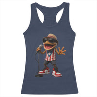 Coqui Puerto Rican Flag Racerback Tank Top Taino Boricua Frog Singing - Wonder Print Shop