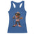 Coqui Puerto Rican Flag Racerback Tank Top Taino Boricua Frog Singing - Wonder Print Shop