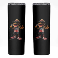 Coqui Puerto Rican Flag Skinny Tumbler Taino Boricua Frog Singing - Wonder Print Shop