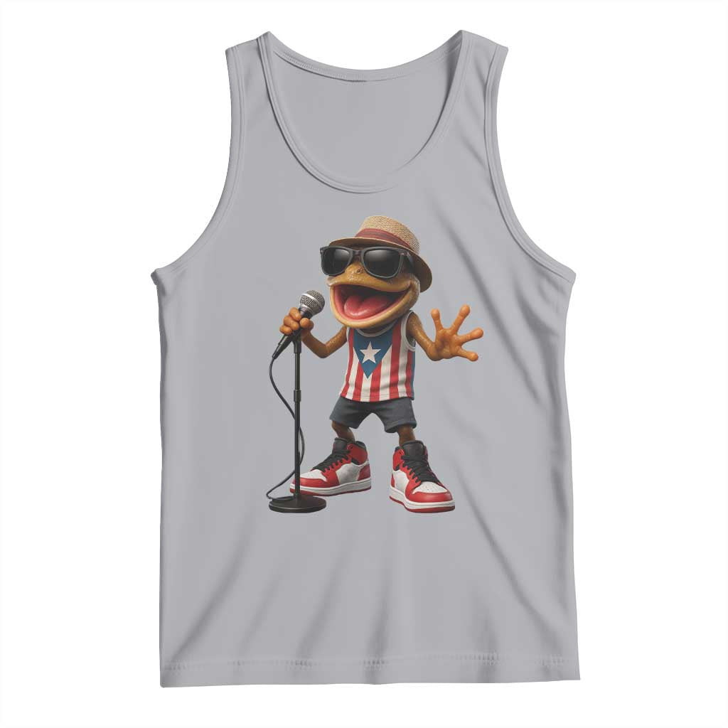 Coqui Puerto Rican Flag Tank Top Taino Boricua Frog Singing - Wonder Print Shop
