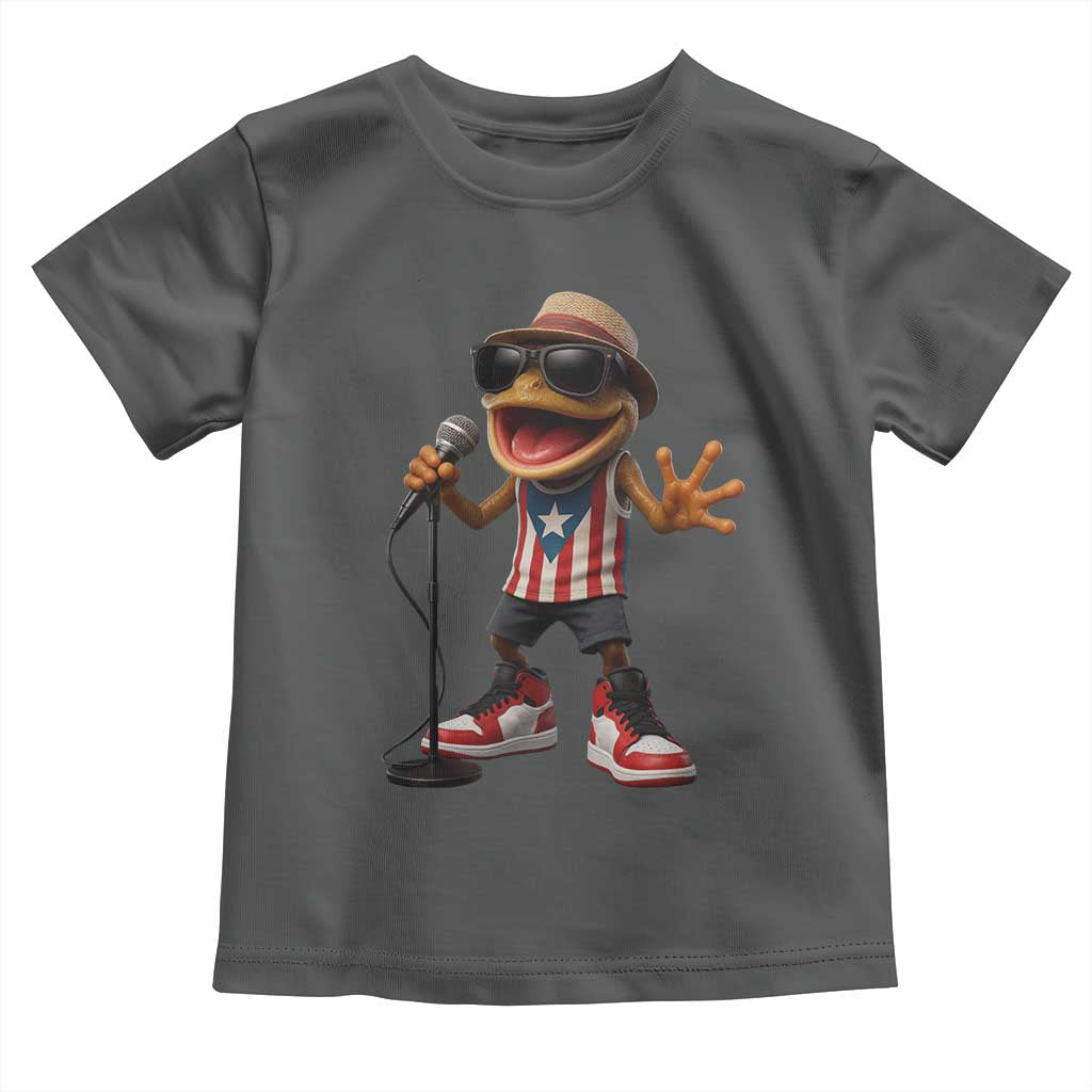 Coqui Puerto Rican Flag Toddler T Shirt Taino Boricua Frog Singing - Wonder Print Shop