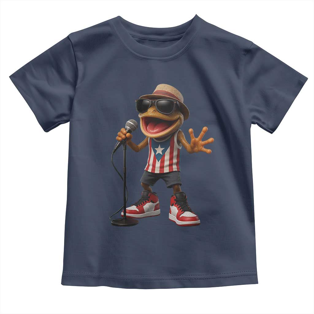 Coqui Puerto Rican Flag Toddler T Shirt Taino Boricua Frog Singing - Wonder Print Shop