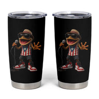 Coqui Puerto Rican Flag Tumbler Cup Taino Boricua Frog Singing - Wonder Print Shop