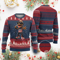 Coqui Puerto Rican Flag Knitted Sweatshirt Taino Boricua Frog Singing - Wonder Print Shop