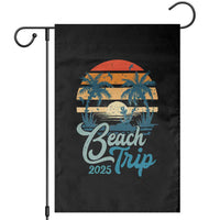 Beach Trip 2025 Garden Flag Summer Vacation Vintage 70's Retro - Wonder Print Shop