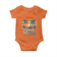 Beach Trip 2025 Baby Onesie Summer Vacation Vintage 70's Retro TS10