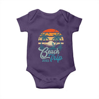 Beach Trip 2025 Baby Onesie Summer Vacation Vintage 70's Retro TS10