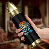 Beach Trip 2025 Bullet Tumbler Summer Vacation Vintage 70's Retro - Wonder Print Shop