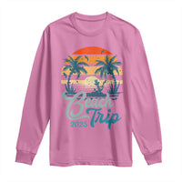 Beach Trip 2025 Long Sleeve Shirt Summer Vacation Vintage 70's Retro TS10