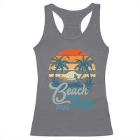 Beach Trip 2025 Racerback Tank Top Summer Vacation Vintage 70's Retro TS10