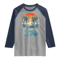 Beach Trip 2025 Raglan Shirt Summer Vacation Vintage 70's Retro - Wonder Print Shop
