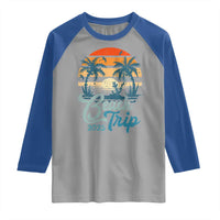 Beach Trip 2025 Raglan Shirt Summer Vacation Vintage 70's Retro - Wonder Print Shop
