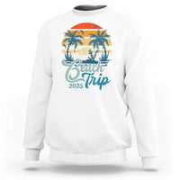 Beach Trip 2025 Sweatshirt Summer Vacation Vintage 70's Retro TS10