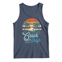 Beach Trip 2025 Tank Top Summer Vacation Vintage 70's Retro - Wonder Print Shop