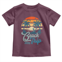 Beach Trip 2025 Toddler T Shirt Summer Vacation Vintage 70's Retro TS10